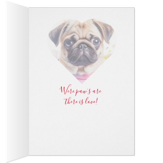 Mops Valentinstagkarte  (内側 (右))