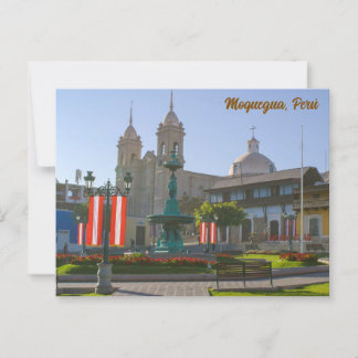 Moquegua, Perú, Plaza de Armas ポストカード