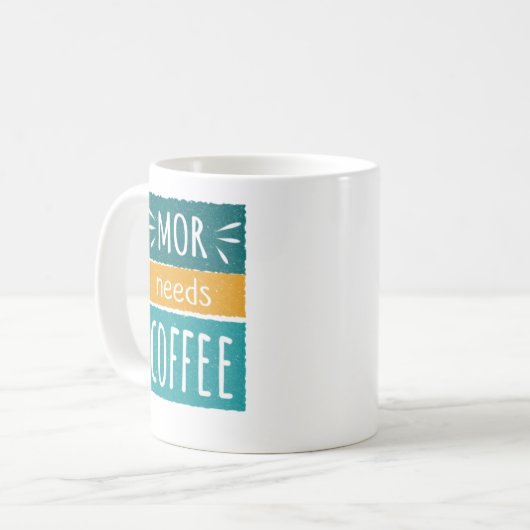 Mor Needs Coffee Mug コーヒーマグカップ (正面左)