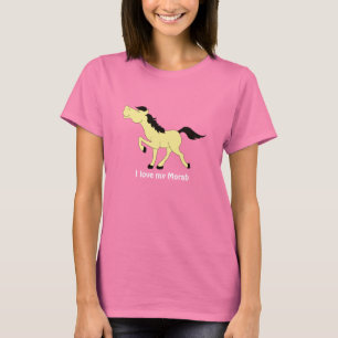 Morabまたは品種Buckskinの馬のワイシャツ Tシャツ