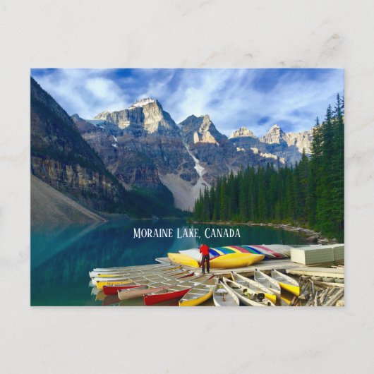 Moraine Lake，カナダのはがき ポストカード (正面)