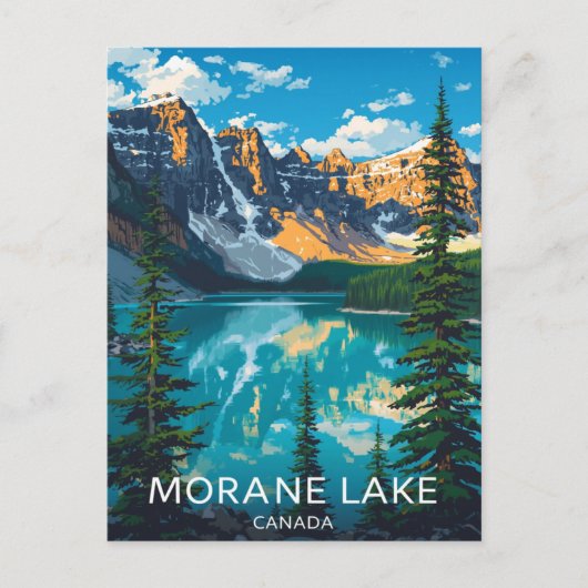 Moraine Lake Banff Valley of Ten Peaks ポストカード (正面)