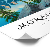 Moraine Lake Canada Wall Art, Canadian Rockies ポスター (角)