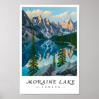 Moraine Lake Canada Wall Art, Canadian Rockies ポスター