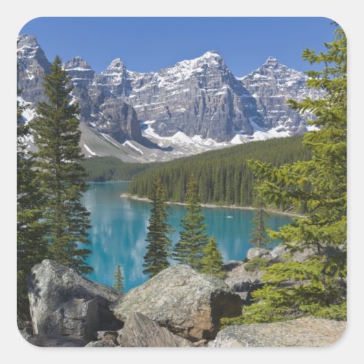 Moraine Lake, Canadian Rockies,アルバータ,カナダ スクエアシール (正面)