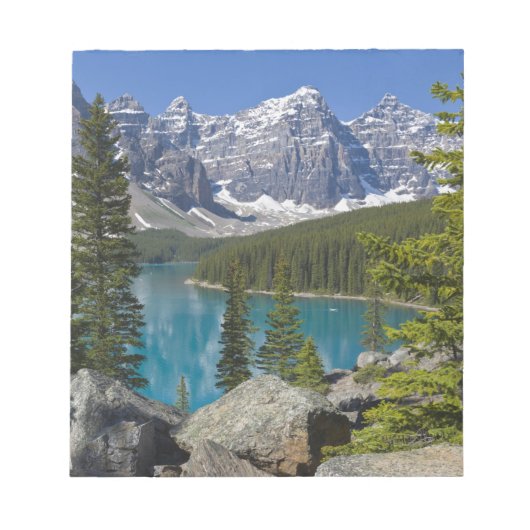 Moraine Lake, Canadian Rockies，アルバータ，カナダ ノートパッド (正面)