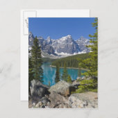 Moraine Lake, Canadian Rockies，アルバータ，カナダ ポストカード (正面/裏面)
