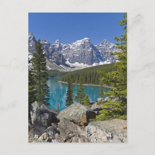 Moraine Lake, Canadian Rockies，アルバータ，カナダ ポストカード (正面)