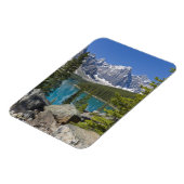 Moraine Lake, Canadian Rockies,アルバータ,カナダ マグネット (左側)
