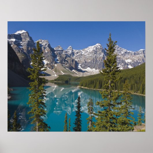 Moraine Lake, Canadian Rockies, Alberta, Canada 2 ポスター (正面)