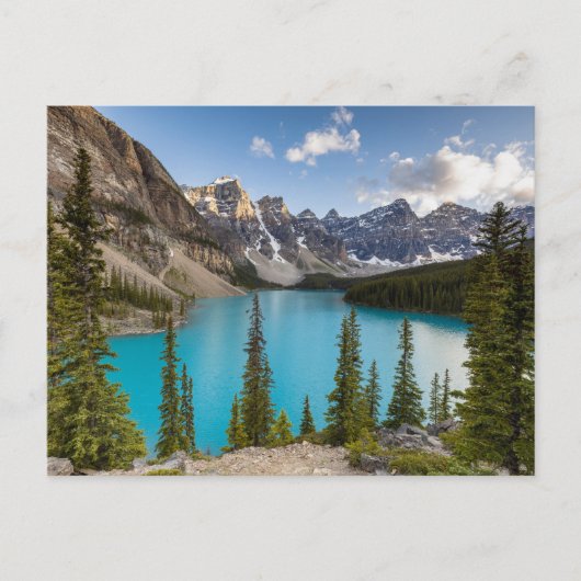 Moraine See in den Rocky Mountains Postkarte ポストカード (正面)