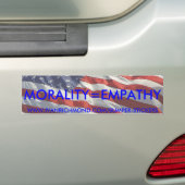 Morality=Empathyのバンパーステッカー バンパーステッカー (車上)