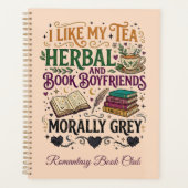 Morally Grey Book Boyfriend Herbal Tea Book Club プランナー手帳 (正面)