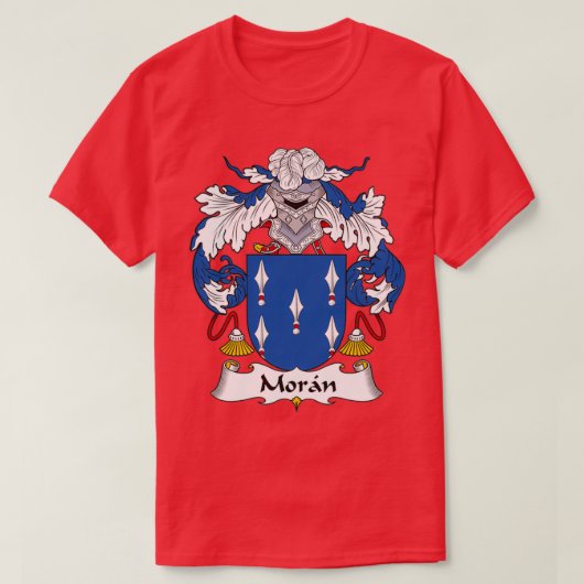 Moran Coat of Arms Family Crest  Tシャツ (デザイン正面)