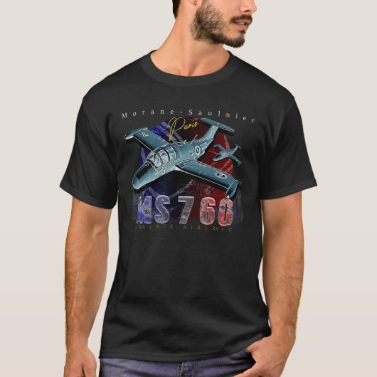 Morane-Saulnier MS760軍隊機 Tシャツ (正面)