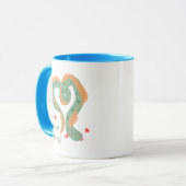 "Moray"愛しゃれのウナギである マグカップ (正面左)