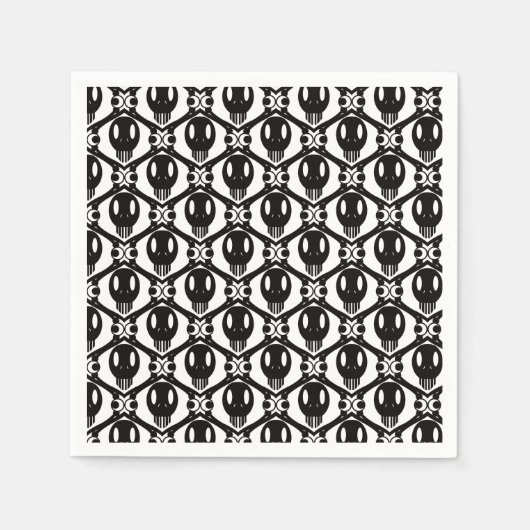 Morbid Faces スタンダードカクテルナプキン (正面)