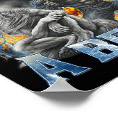 Morbidly A Funny Cringe Alpha Werewolf Wolf Meme  ポスター (角)