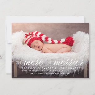 More メリー The Holiday Birth Announcement シーズンカード