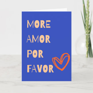 More amor por favor カード