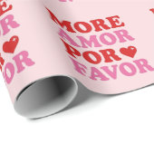 More Amor Por Favor Love Quote Wrapping Paper ラッピングペーパー (ロールコーナー)