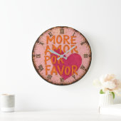 More Amore Por Favor Love Quote ラージ壁時計 (ホーム)