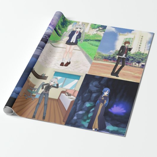 More Anime Style Wrapping Paper ラッピングペーパー (アンロールド)