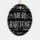 More Baritone Chalkboard -白黒歌手 セラミックオーナメント (右)