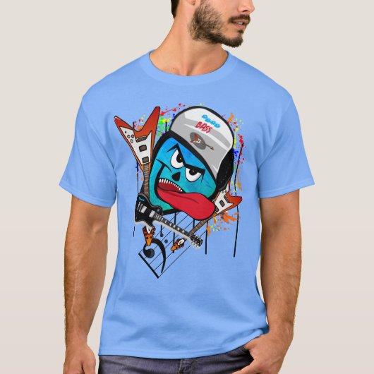 More Bass Twistedクレフ、 音符記号3.0ロック Tシャツ (正面)