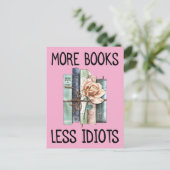 More Books Less Idiots Books Lover ポストカード (スタンド正面)