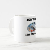 More Canvas Less Scrolling コーヒーマグカップ (正面左)