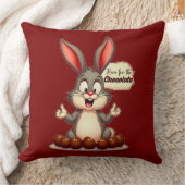 More Chocolate – Funny Easter Bunny - almofada クッション (ブランケット)