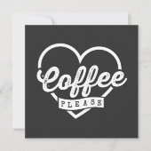 MORE COFFEE PLEASE 招待状 (正面)