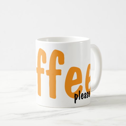 More Coffee Please Mugs コーヒーマグカップ (正面右)