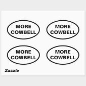 More Cowbell oval car stickers 楕円形シール (シート)