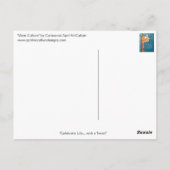 MORE CULTURE Cartoonハガキby April McCallum ポストカード (裏面)