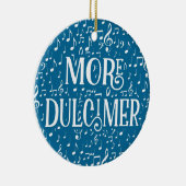 More Dulcimer – ブルーホワイトミュージック セラミックオーナメント (右)