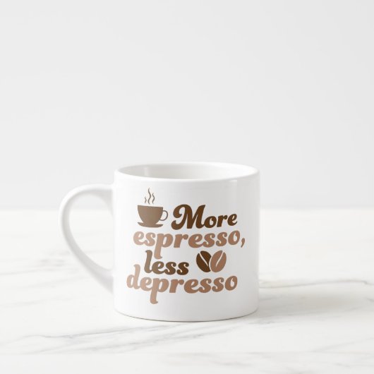 More Espresso Less Depresso エスプレッソカップ (左)