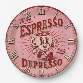 More Espresso Less Depresso ペーパープレート
