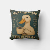 More Espresso Less Depresso Coffee Lover クッション (正面)