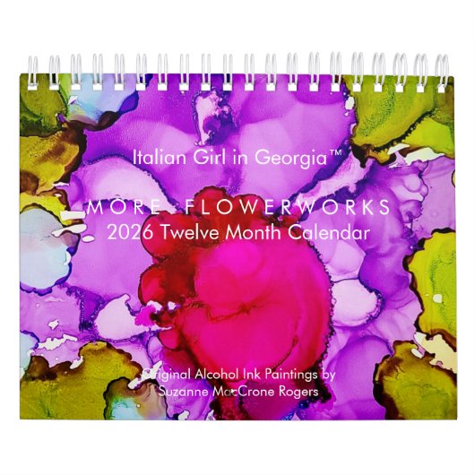 More Flowerworks - 2026 Twelve Month Art Calendar カレンダー (カバー)