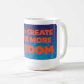 More Freedom Retro コーヒーマグカップ (正面右)