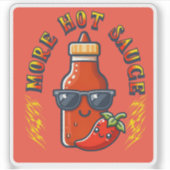 More Hot Sauce Spicy Food Lover Kawaii シール (正面)