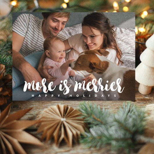 More is メリー Holiday Photo シーズンカード