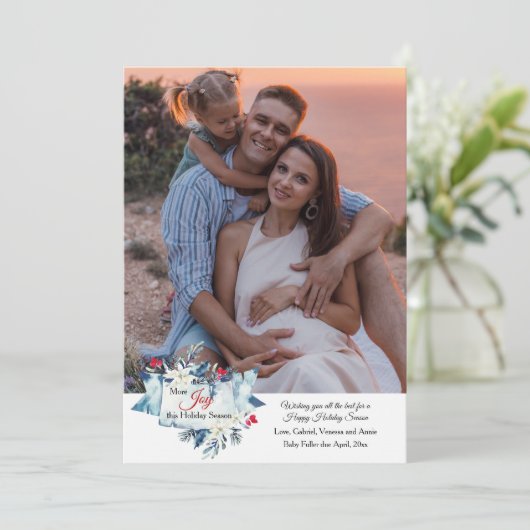 More Joy Holiday Pregnancy Announcements  案内状 (スタンド正面)