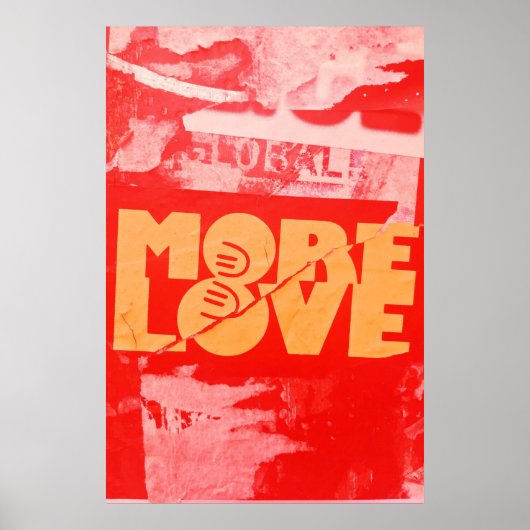 More Love ポップ・アートの Art, モダンオリジナル ポスター (正面)
