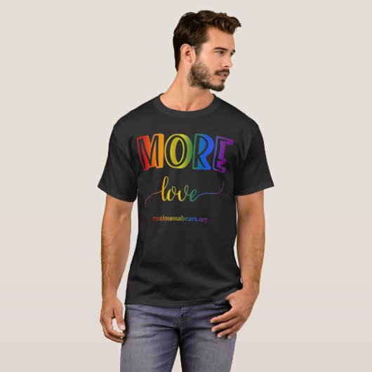 More Love Rainbow Tシャツ (正面フル)