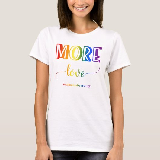More Love Rainbow Tシャツ (正面)