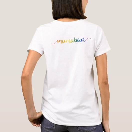 More Love Rainbow Tシャツ (裏面)