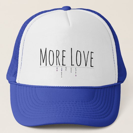 More Love Truckers Hat キャップ (正面)